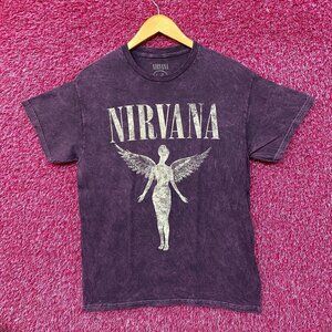 Nirvana In Utero Live 1993 Tour Dates Grunge T-Shirt Medium